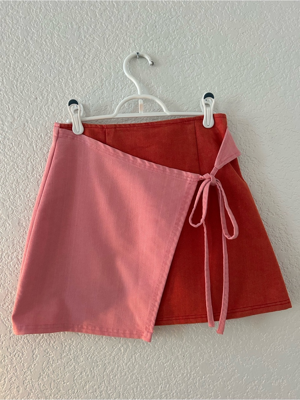 Sugar Cilantro Denim Wrap Skirt